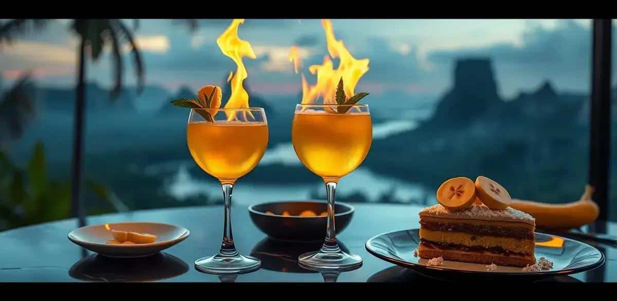 Serving Suggestions for Flambéed Banana Liqueur with Tequila