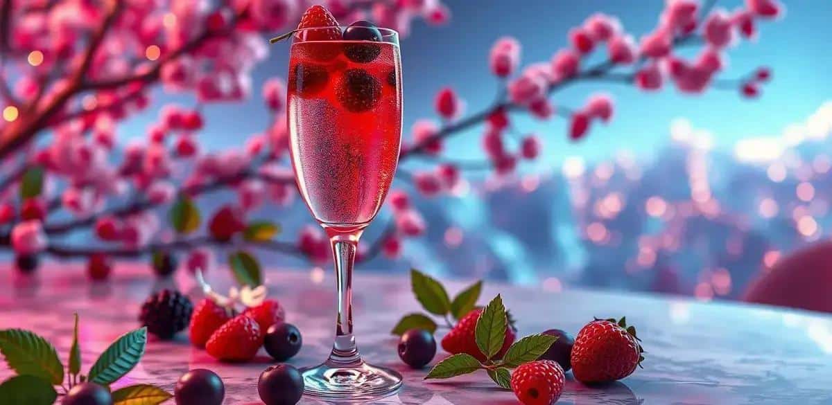 Sparkling Wine with Red Berry Liqueur: A Refreshing Twist You Must Try