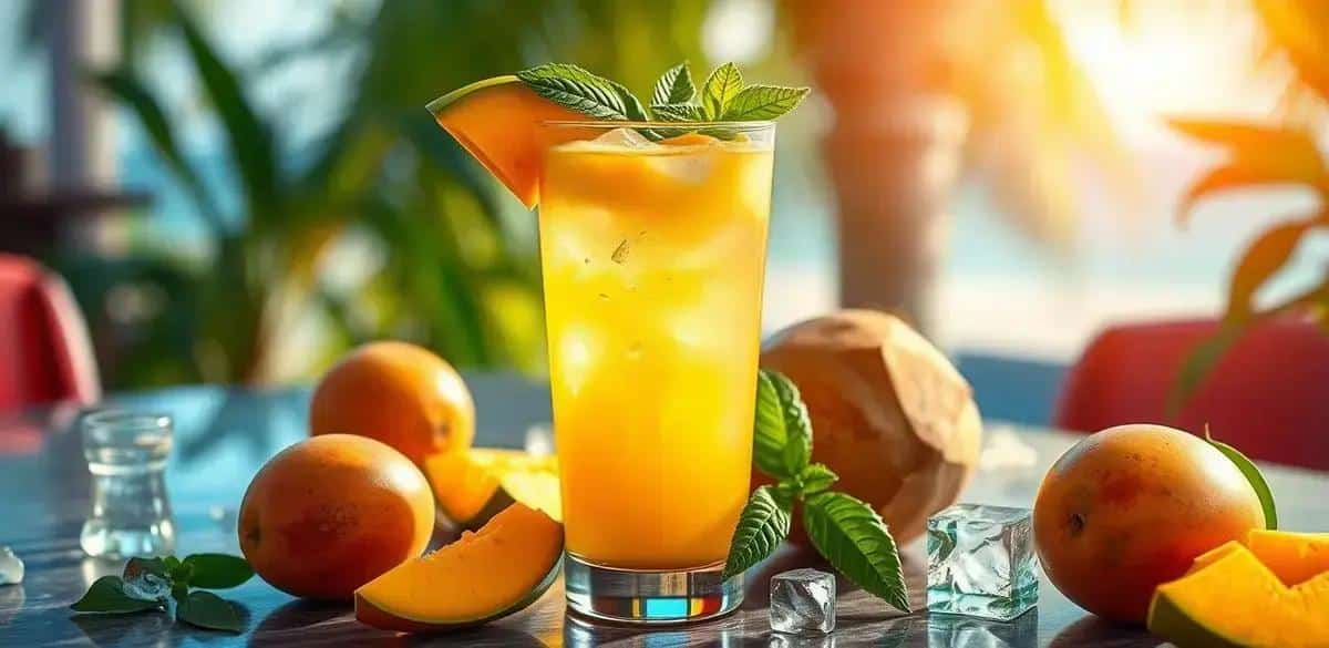 Suggestions for Serving Coconut Water with Mango Juice and Basil