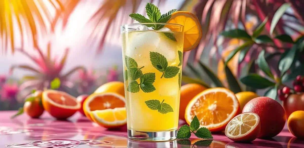 Tropical Lemonade with Mint: A Refreshing Summer Delight to Try!