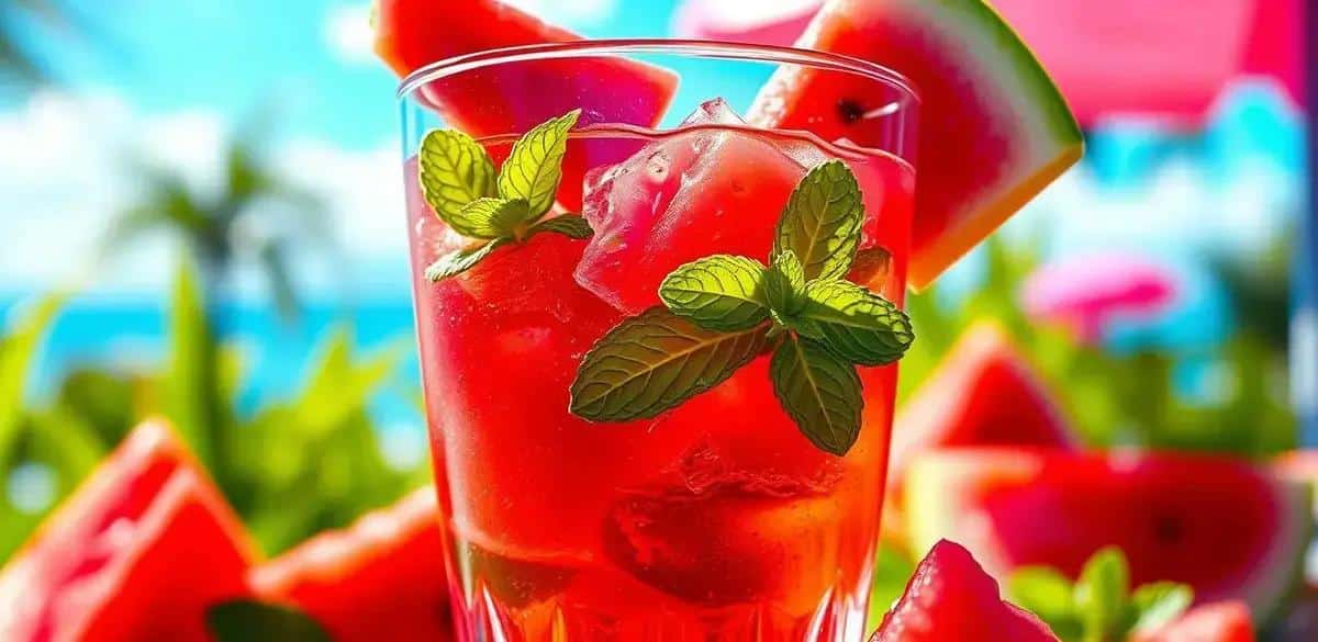 Tropical Rum with Watermelon and Mint: An Irresistible Summer Cocktail