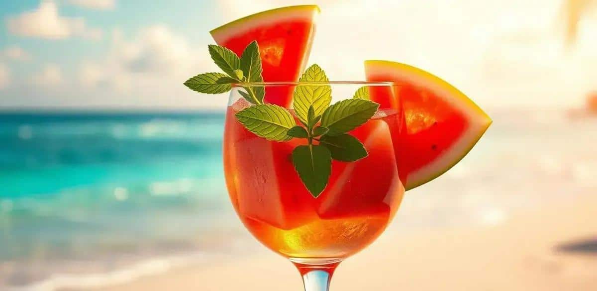 Tropical Whisky with Watermelon and Mint: An Exotic Summer Delight