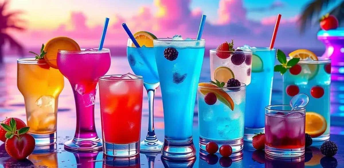 Variations of the Classic Blue Lagoon Drink