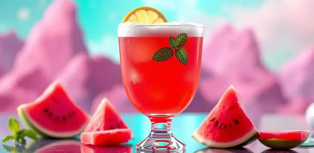 Watermelon Mocktail with Lemon Foam: A Refreshing Delight You Must Try